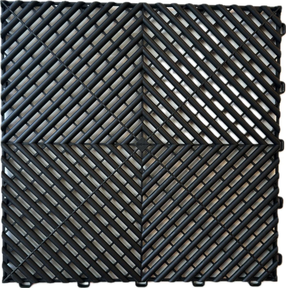 Műhelypadló - SwissDeck RibDeck Classic 33,3 x 33,3 cm - Jet Black (RDC ...