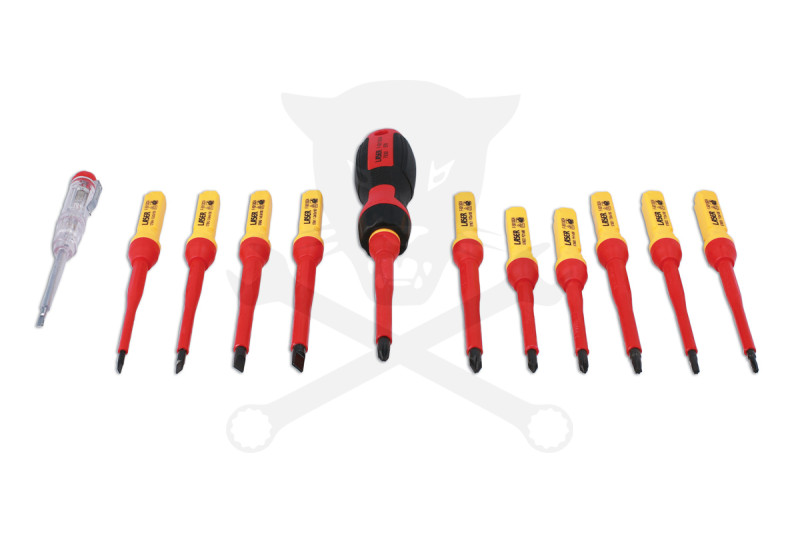 Szigetelt VDE 1000 V-os Csillag-Lapos PH-PZ csavarhúzó klt 13 db-os