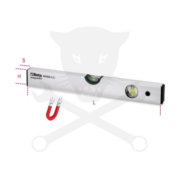 Vízmérték  600 mm mágneses Beta