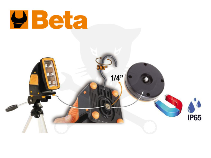 Szerelőlámpa LED, akkus 720 Lumen 360° ultrakompakt - Beta
