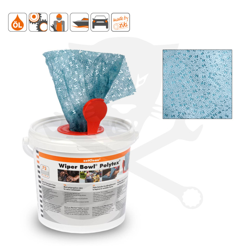 Törlőkendő ipari ZetClean oldatos, narancsos kendő 25x25 cm 72 lap/v.