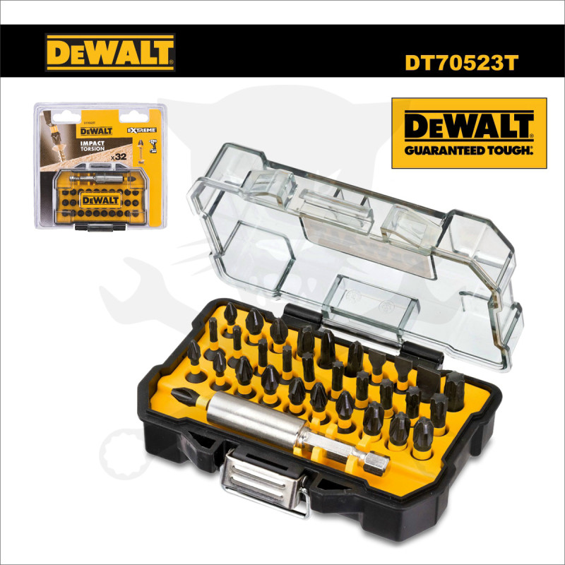 Bit készlet 32 db-os, gépi, torziós, ipari - DeWalt