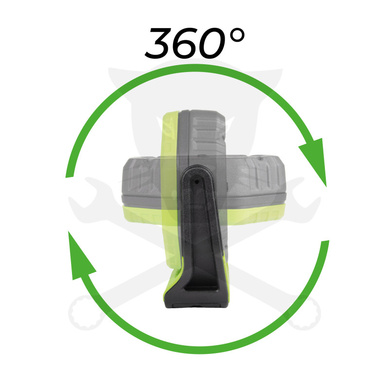 Szerelőlámpa LED 01 COB ledes - akkus, mágneses 360° forg.7W 700 Lumen