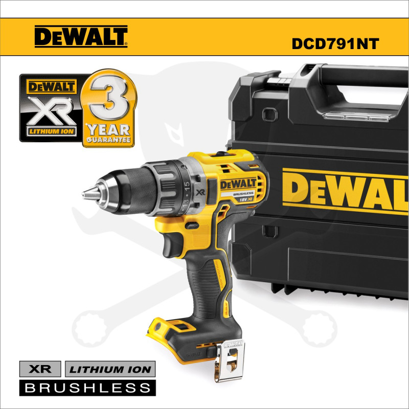 Fúró-csavarozó, akkus 18V - akku nélkül - kefementes -  DeWalt