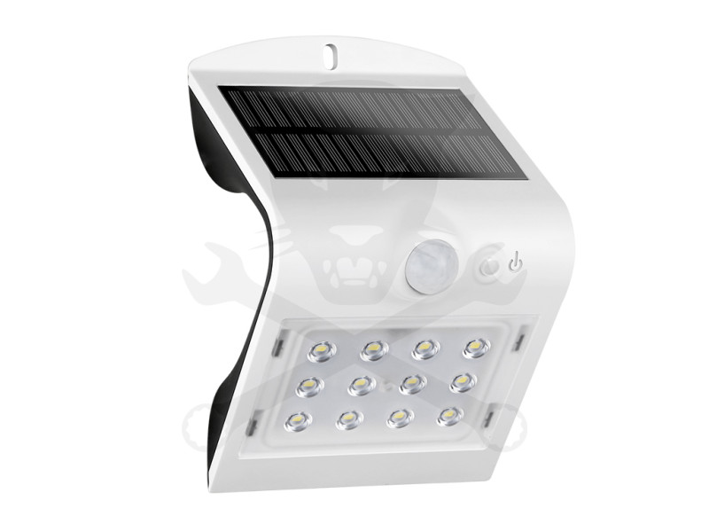 Solar falilámpa 12 led 220 lumen 1.5W IP54 szenzoros  ELMARK
