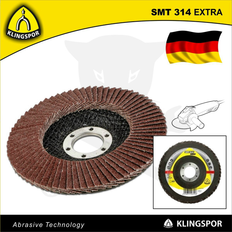 Csiszolótányér, lamellás 125 mm P120 - acél és színesfém - KLN (KLN-322819)