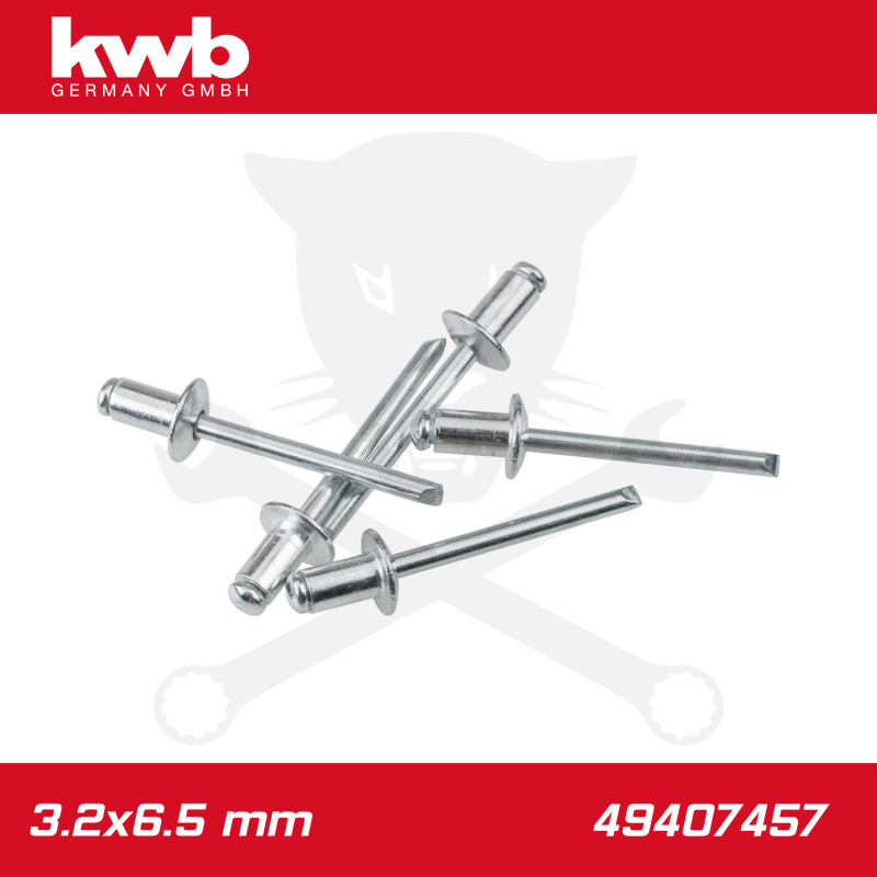 Popszegecs, alu-horganyzott DIN 7337 3.2x6.5 mm 50 db-os - KWB