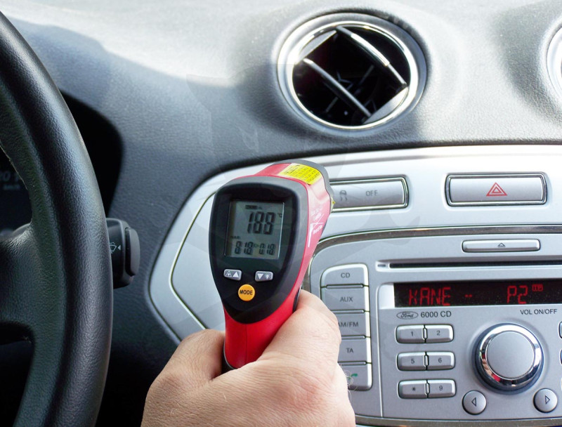 Hőmérő, infravörös, digitális - Thermometer -50 - 550°C