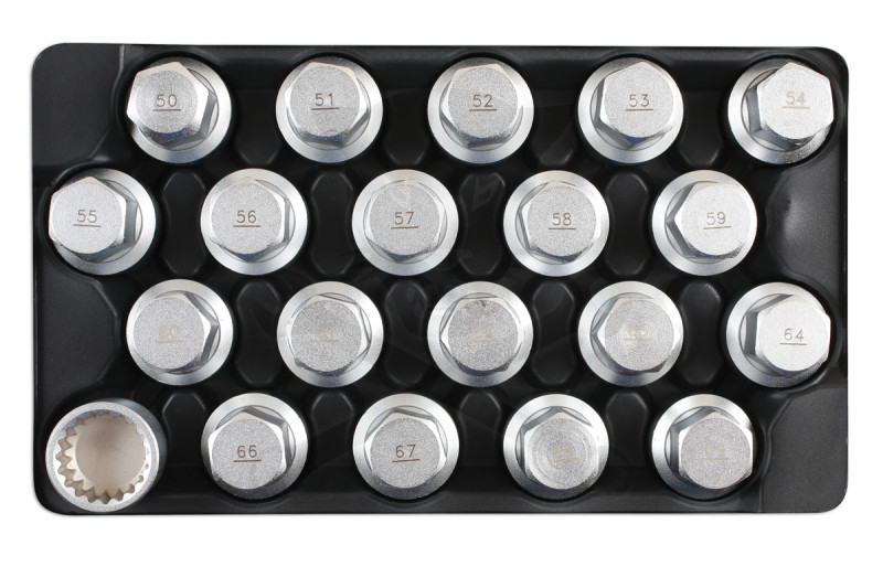 Kerékőr kulcs készlet VW / PORSCHE gyári kerékőrökhöz 20 db-os