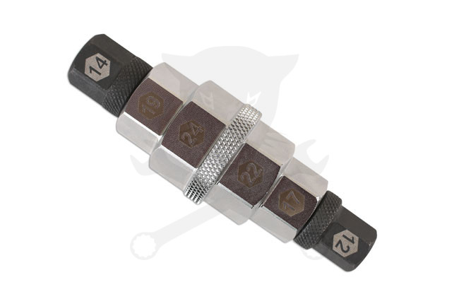 Tengelykulcs motorkerékpárhoz 6 in 1-ben 12-14-17-19-22-24 mm