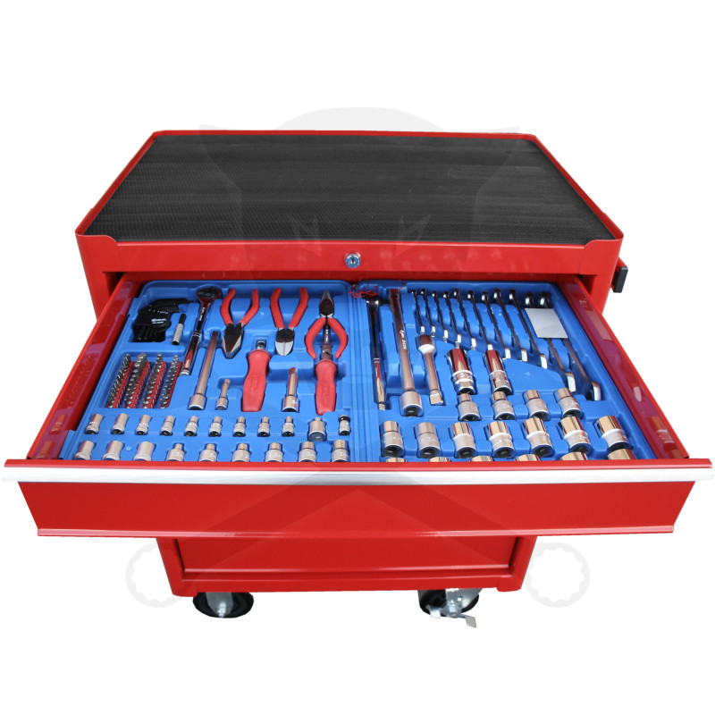 Szerszámos kocsi felszerelt  2. 126 db-os