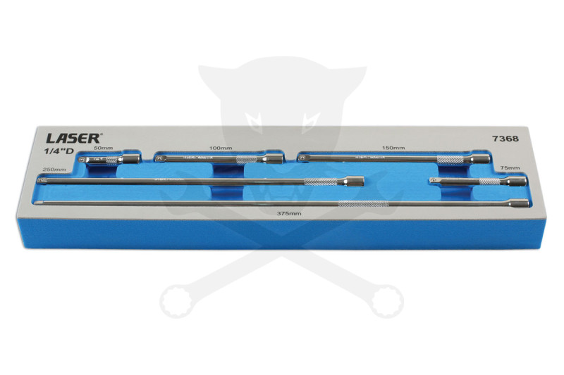 Toldószár készlet 1/4" - 6 db-os 50-75-100-150-250-375 mm -Tálcás-AT18