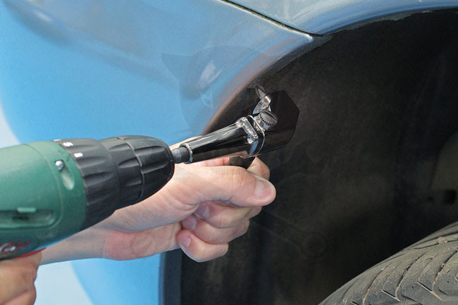 Bit tartó adapter 90 fokos flexibilis, mágneses, rövid - akkus géphez