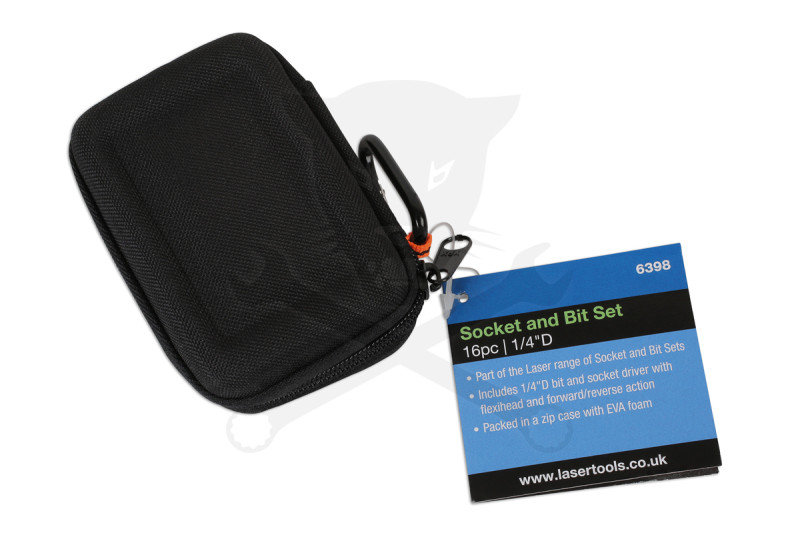 Dugókulcs készlet Gear Lock - Alldrive 1/4" 16 db-os készlet - Laser