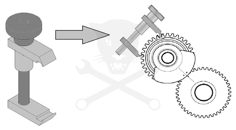 Vezérmű fogaskerék rögzítő - Vauxhall/BMW -TS20