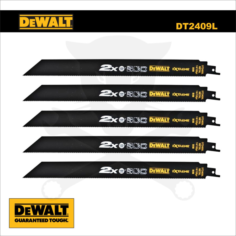 Fűrészlap kardfűrészhez, fémre 305 mm 1.4-1.8 T - 5db - DeWalt Extr.