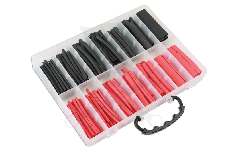 Hőzsugorcső 144 részes klt, duplafalas, fek-pir 3.2-12.7 mm - AT18 -