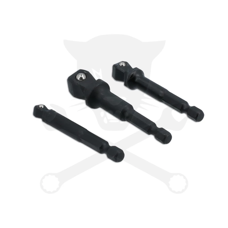 Adapter készlet fúrógéphez - csavarbehajtóhoz 1/4"-3/8"-1/2" - Laser