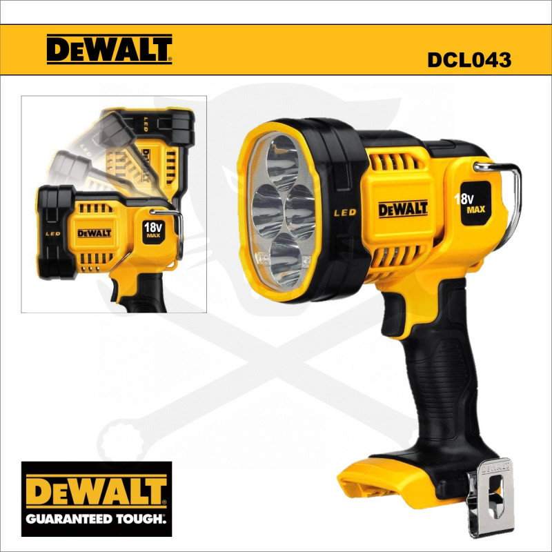 Szerelőlámpa - fényvető, akkus - akku nélkül - 1000 Lm DeWalt