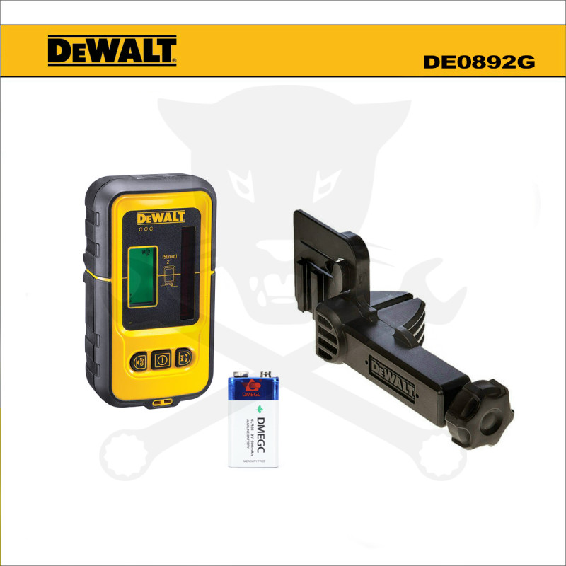 Szintezőlézer, vonallézer-detektor(jelfogó) 9V -zöld lézerhez - DeWalt