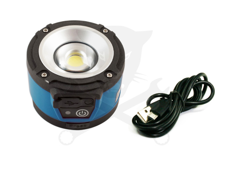 Szerelőlámpa LED 01 COB ledes - akkus, mágneses 5W 600 Lumen + USB