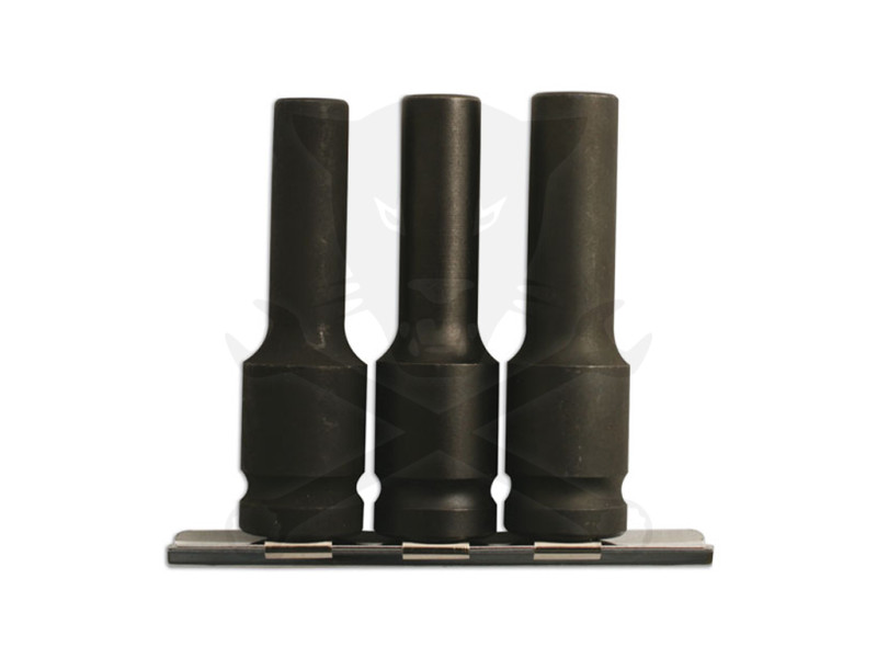 Légkulcsfej készlet 1/2"  3 db-os 1/2" E-torx hosszú: E10-E11-E12 -Laser