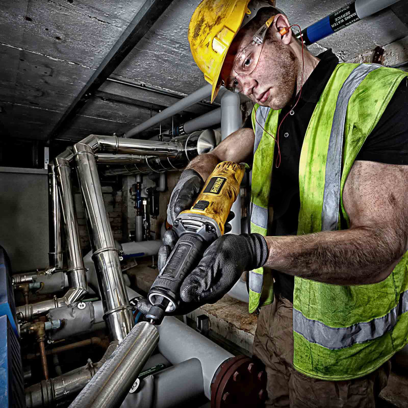 Egyenescsiszoló - lyukcsiszoló 6 mm  450W ipari - DeWalt