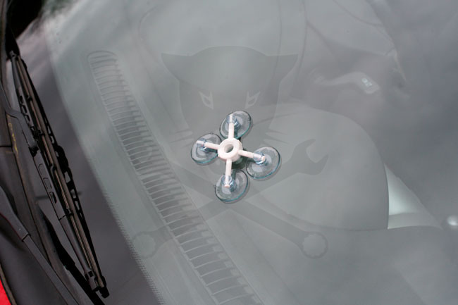 Szélvédő javító készlet kavicsfelverődéshez Laser