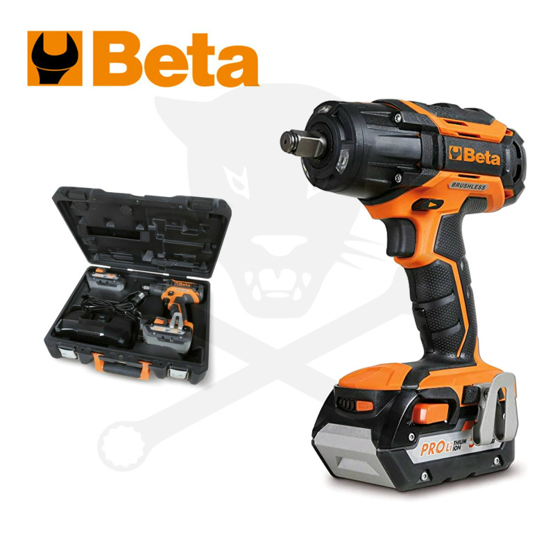 Ütvecsavarozó, akkus 18V  450 Nm 1/2" 2db 5.0Ah 196 mm - gyűrűs Beta (1984/18QM)