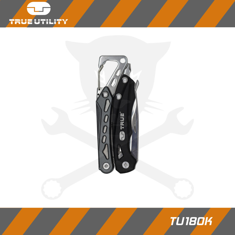 Multifunkciós szerszám, SEVEN  9in1 - Fekete-Ezüst - True