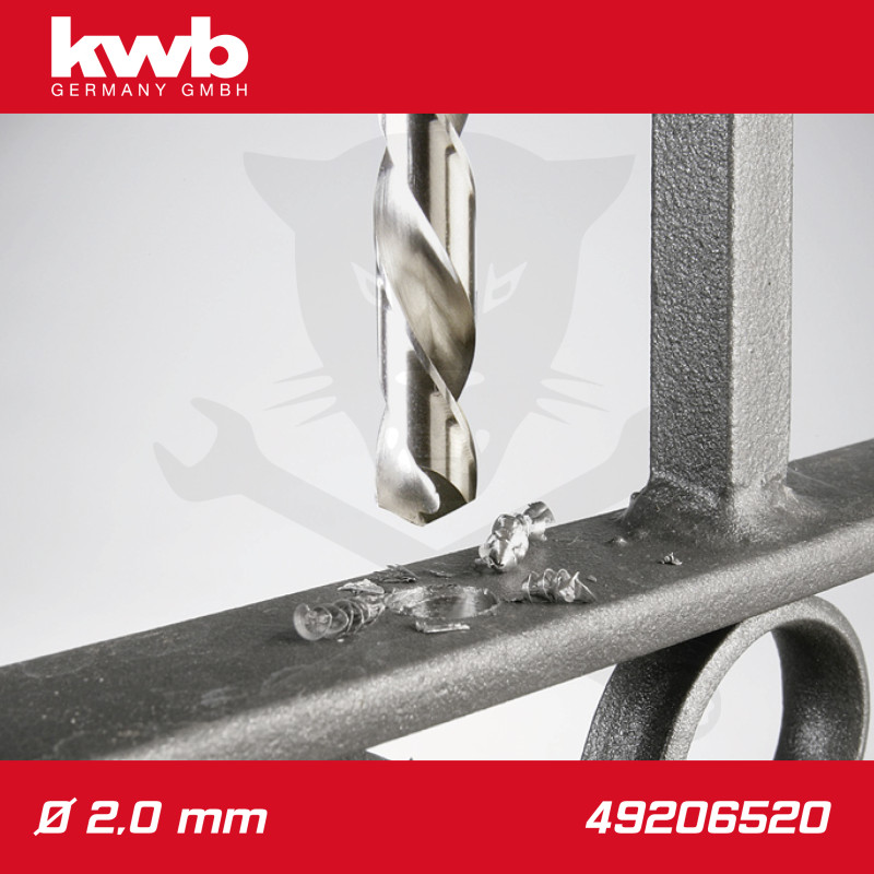 Csigafúró  2,0 mm HSS-G DIN 338 Silver Star, profi 2 db-os - KWB