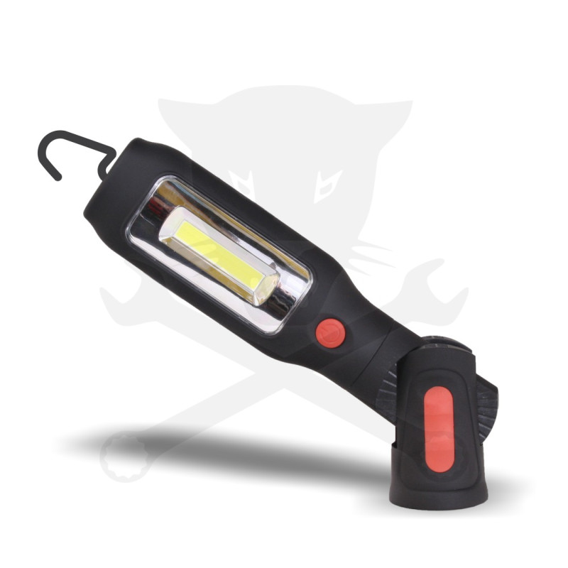 Szerelőlámpa LED 01 COB ledes + 1 LED elülső, profi