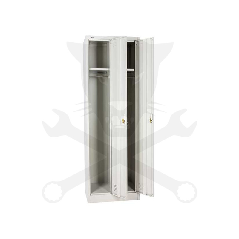 Öltözőszekrény - 2 emberes - 2 hosszúajtós kivitel 1850x600x450mm