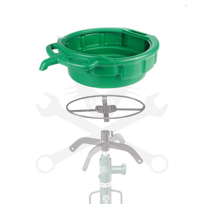 Olajleeresztő tálca 16 literes - Fagyálló folyadékhoz is - Zöld - Compac