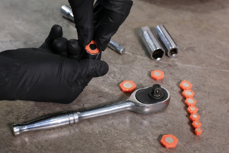 Dugókulcs belsejébe tehető mágnes betét készlet 8-19 mm 11 db-os készlet