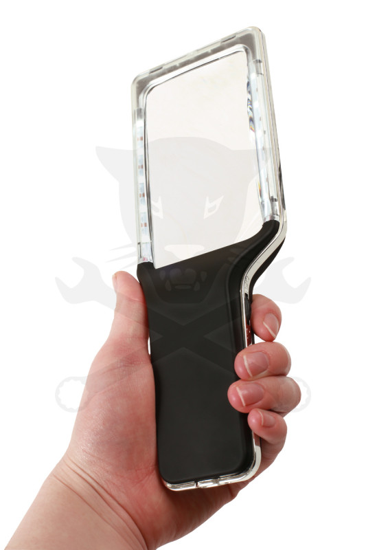 Nagyító  4x - szabályozható 10 db ultra fényes LED, akkus USB töltős