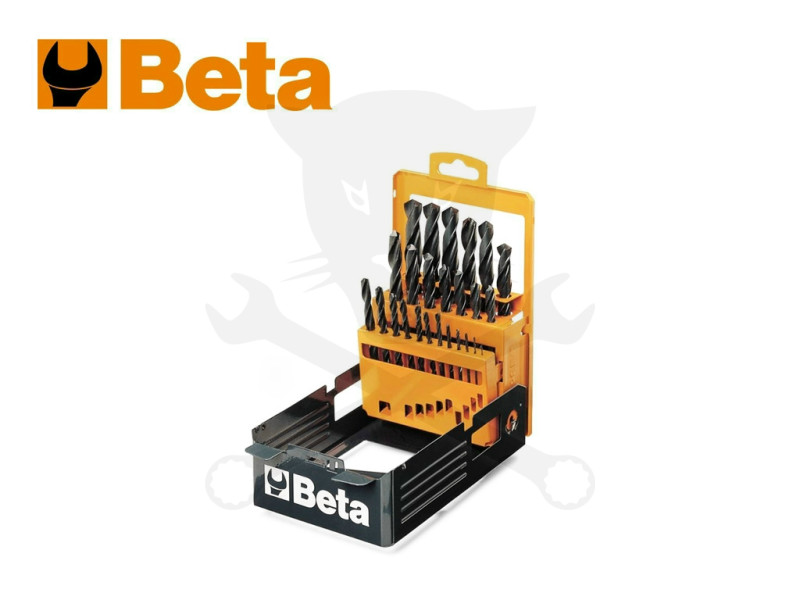 Csigafúró készlet HSS  19 db-os 1.0-10.0 mm hengerelt - Beta