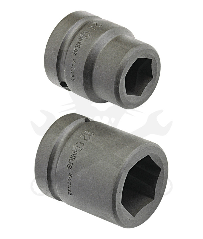 Légkulcsfej 1" 6 lapú normál  80-as Genius