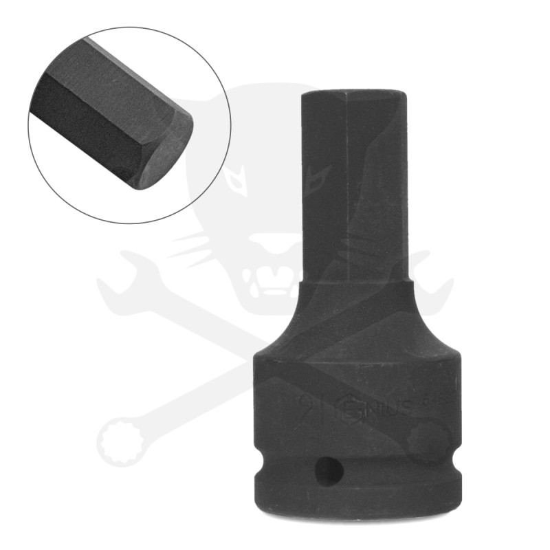 Légkulcs imbuszfej 3/4" 21-es Genius