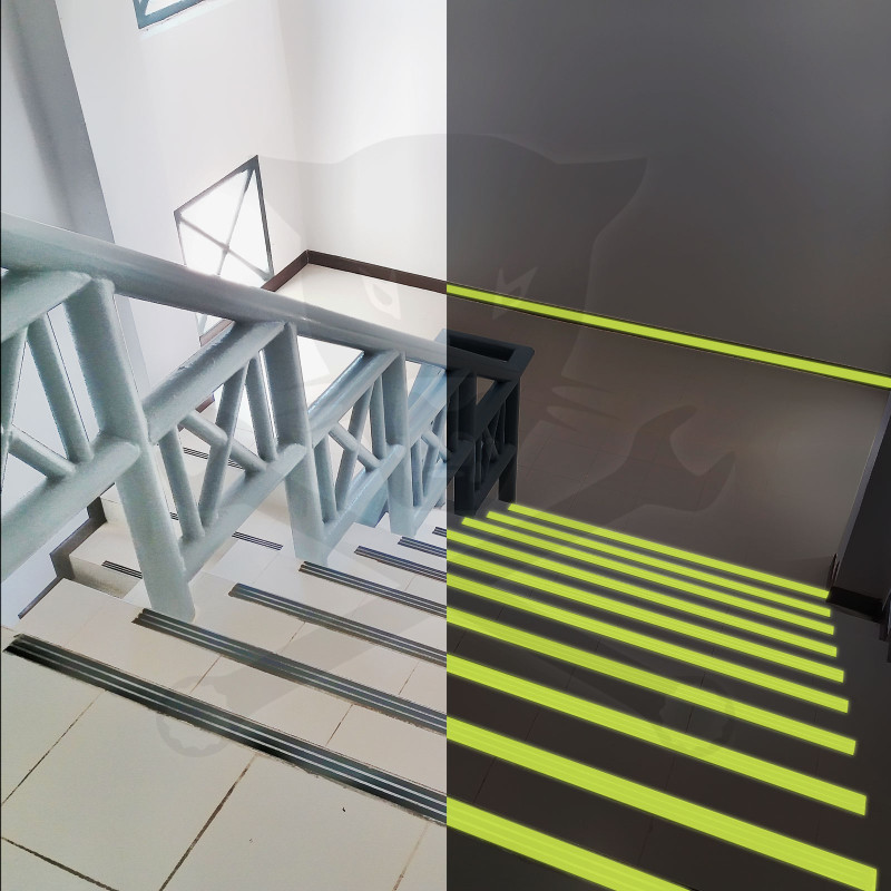 Csúszásgátló szalag foszforeszkáló 50 mm x 5 m öntapadós - Handy