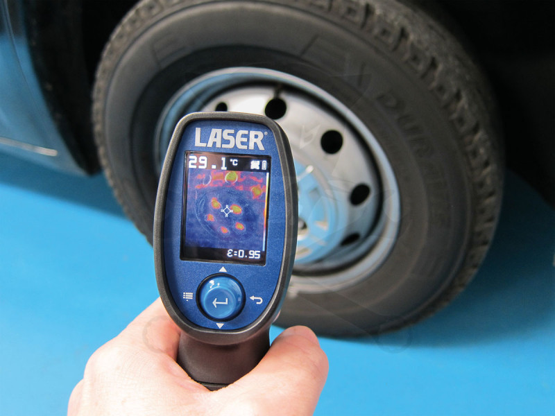 Hőkamera + infravörös hőmérő + UV szivárgásjelző 3:1-ben -Laser