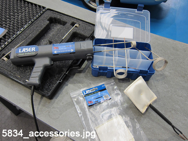 Indukciós melegítő kiegészítő fej készlet 8 db-os: 15-45 mm-ig