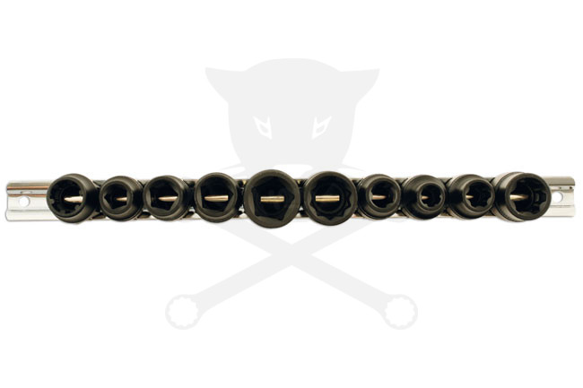 Autóipari speciális dugókulcs készlet 1/2" 10 db-os 3-5-6-10-12 lapú