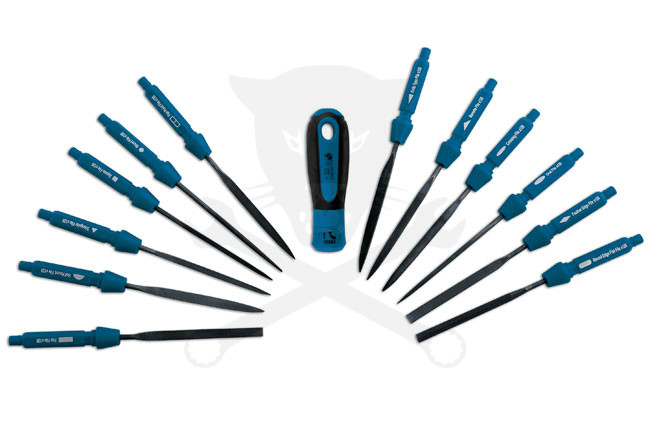 Reszelő készlet, precíziós 12 db-os - 120 mm-es cserélhető pengék