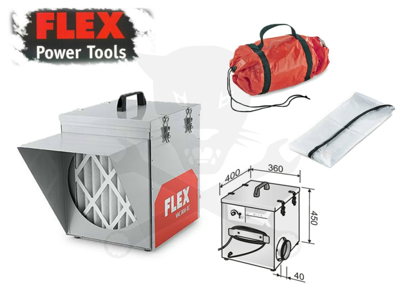 Légtisztító 170 W 1,7-1,45 A védelem 10 VA - FLEX - (VAC 800-EC)