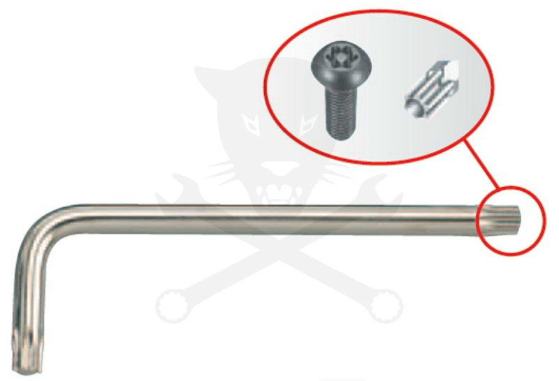 Torxkulcs "L" alakú TPX40 furatos torx, hosszú KingT