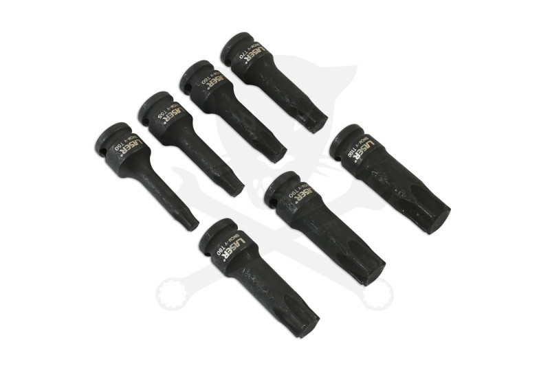 Gépi dugókulcs készlet Torx T50-T55-T60-T70-T80-T90-T100 x 78 mm 1/2"