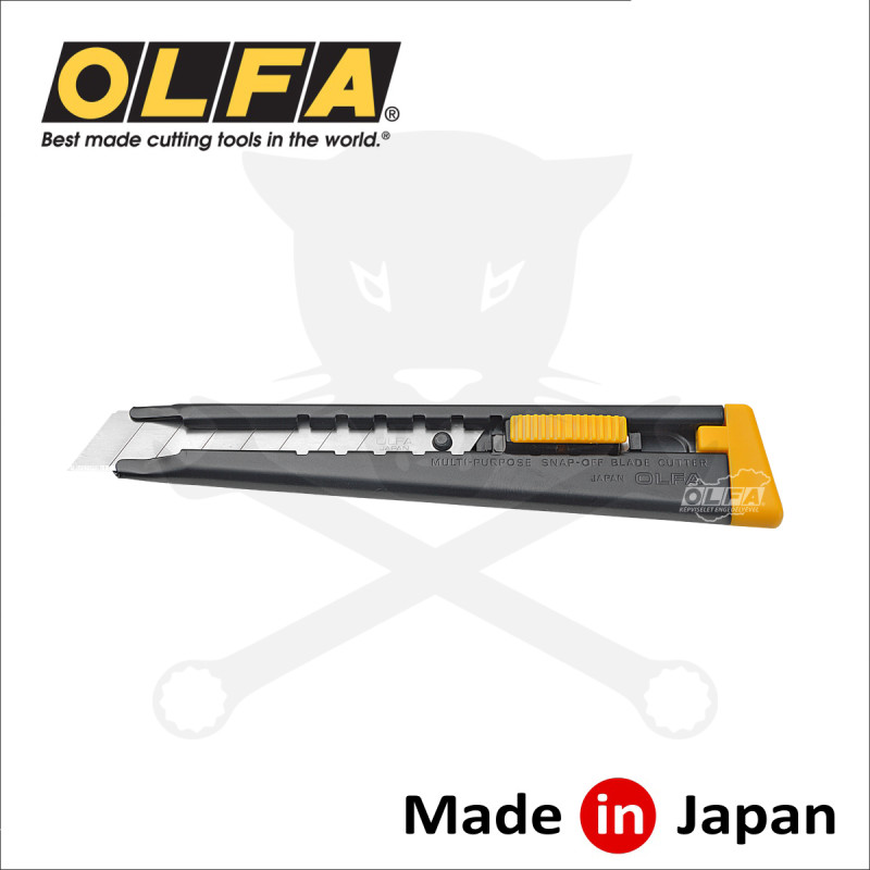 Vágókés OLFA 18 mm törh.penge, automata rögz. - erős acélházas