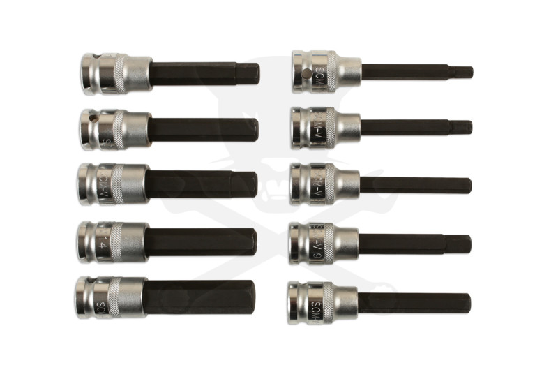 Rátűzőkulcs készlet 1/2" imbusz, hossz. 6-17 mm