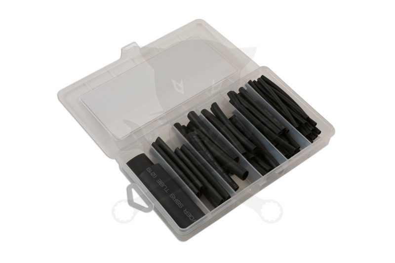 Hőzsugorcső 60 részes klt, duplafalas, fekete 3.2-19.1 mm